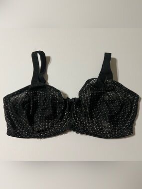 Paramour Black Lace Overlay Full Coverage Bra